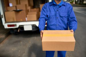 Delivering parcel to customer